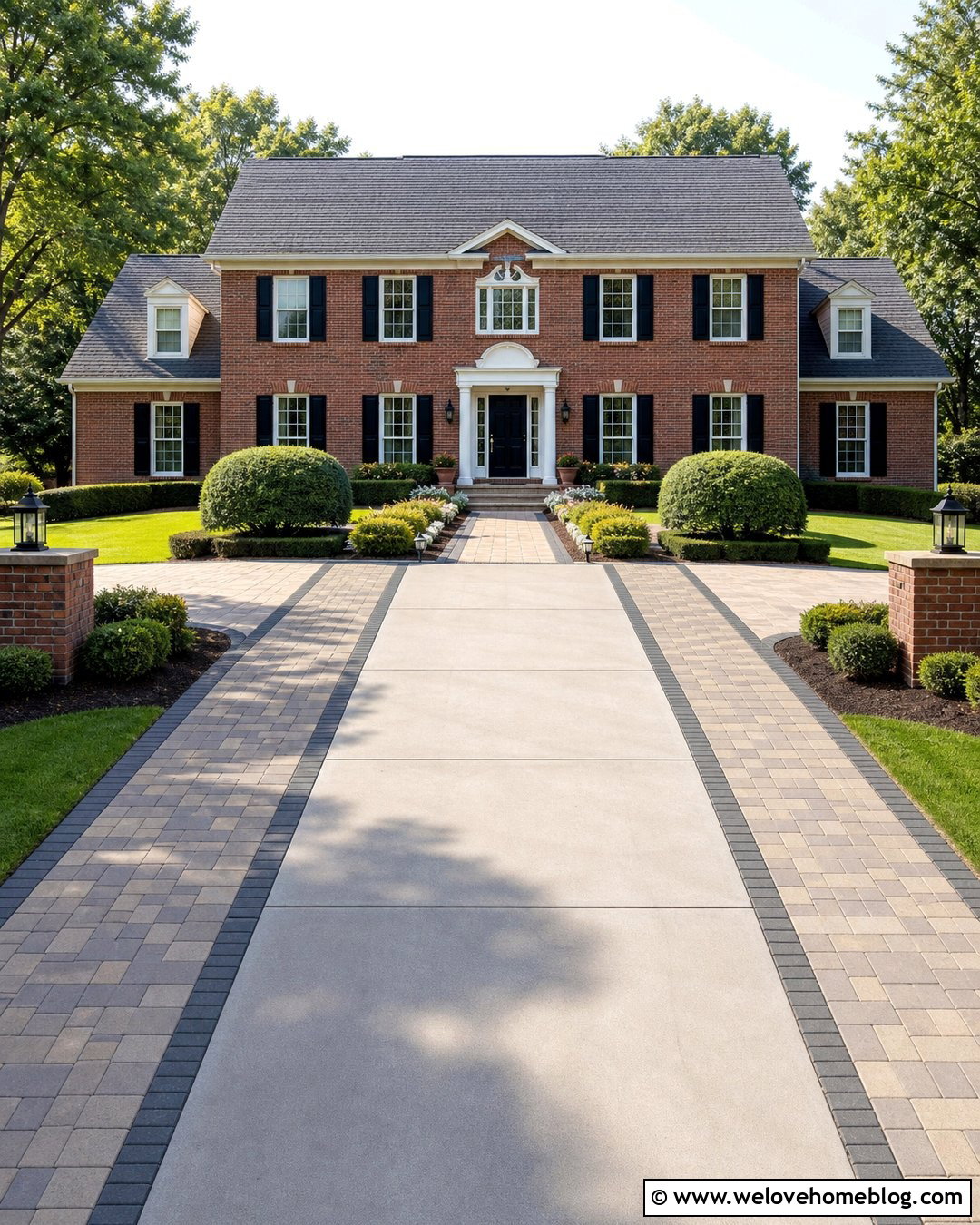 Two Sided Paver Driveway Extension - 30 Driveway Pavers Extension Ideas