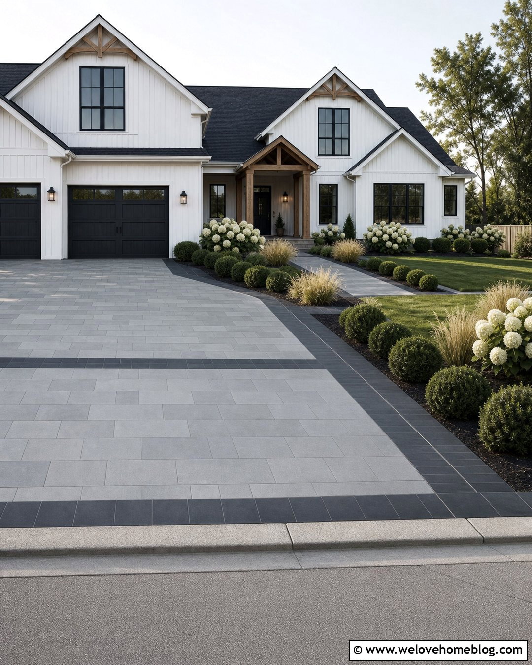 Two Tone Driveway Tiles - 35 driveway tiles ideas