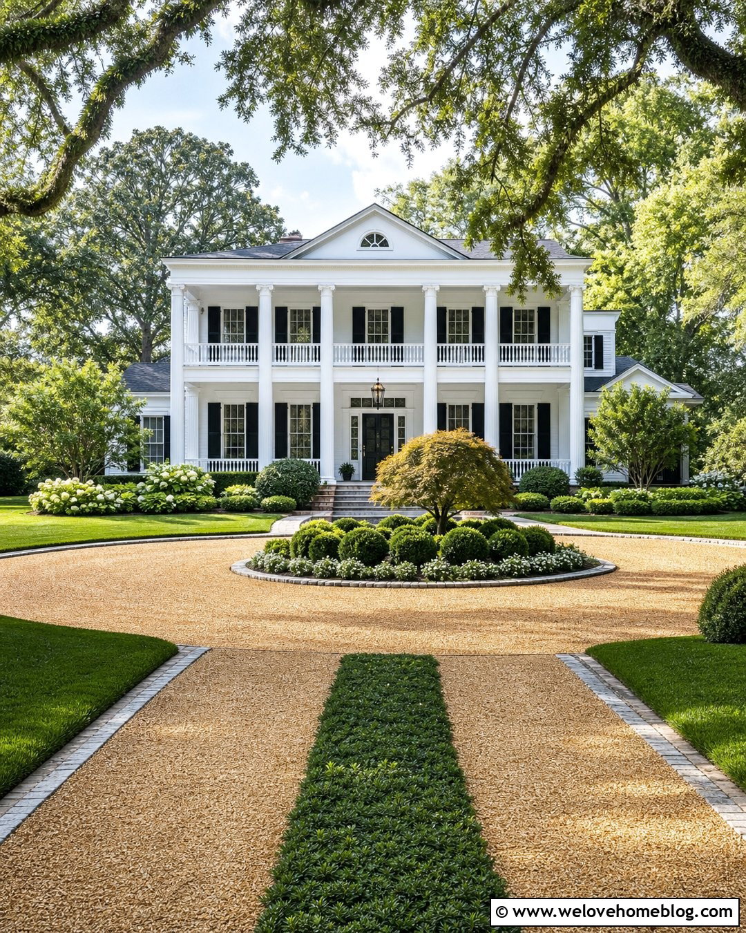 Two Track Gravel Driveway With Circular Parking Court - 20 two track gravel driveway ideas