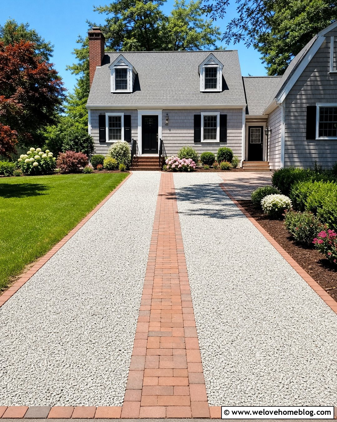 Two Track Gravel Driveway With Paver Center Strip - 20 two track gravel driveway ideas