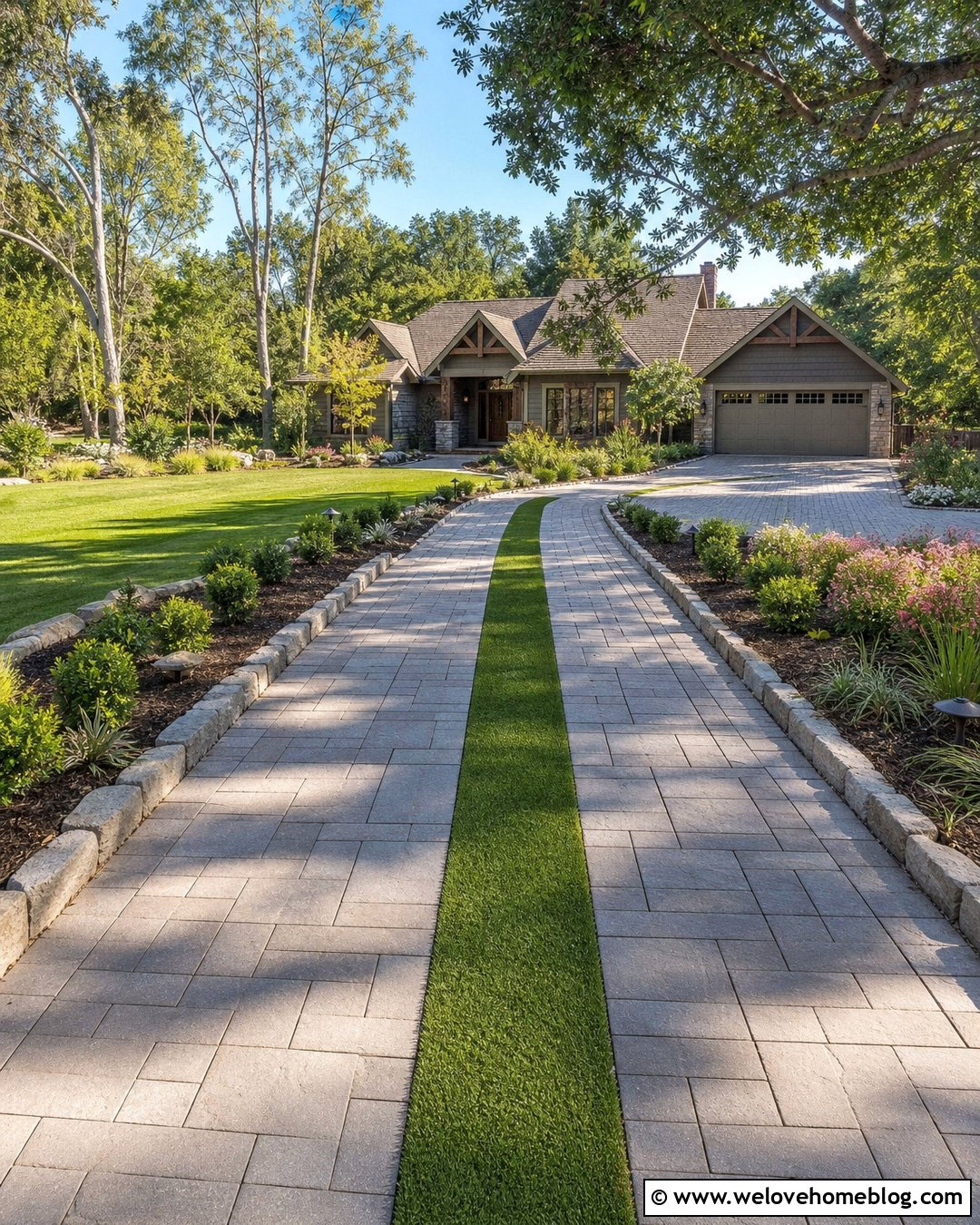 20 Synthetic Grass Driveway Ideas for a Clean, Modern Look