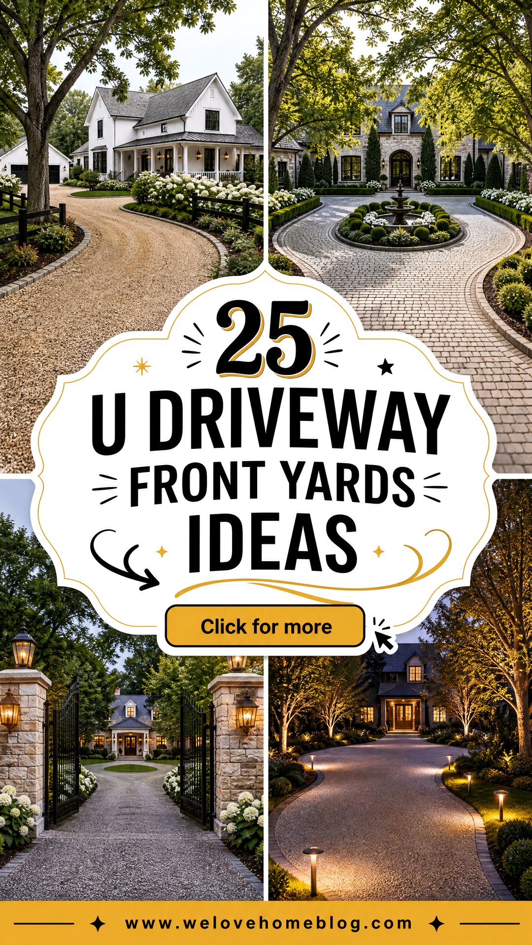 25 U Driveway Front Yards Ideas for Standout Curb Appeal - 25 U Driveway Front Yards Ideas for Standout Curb Appeal