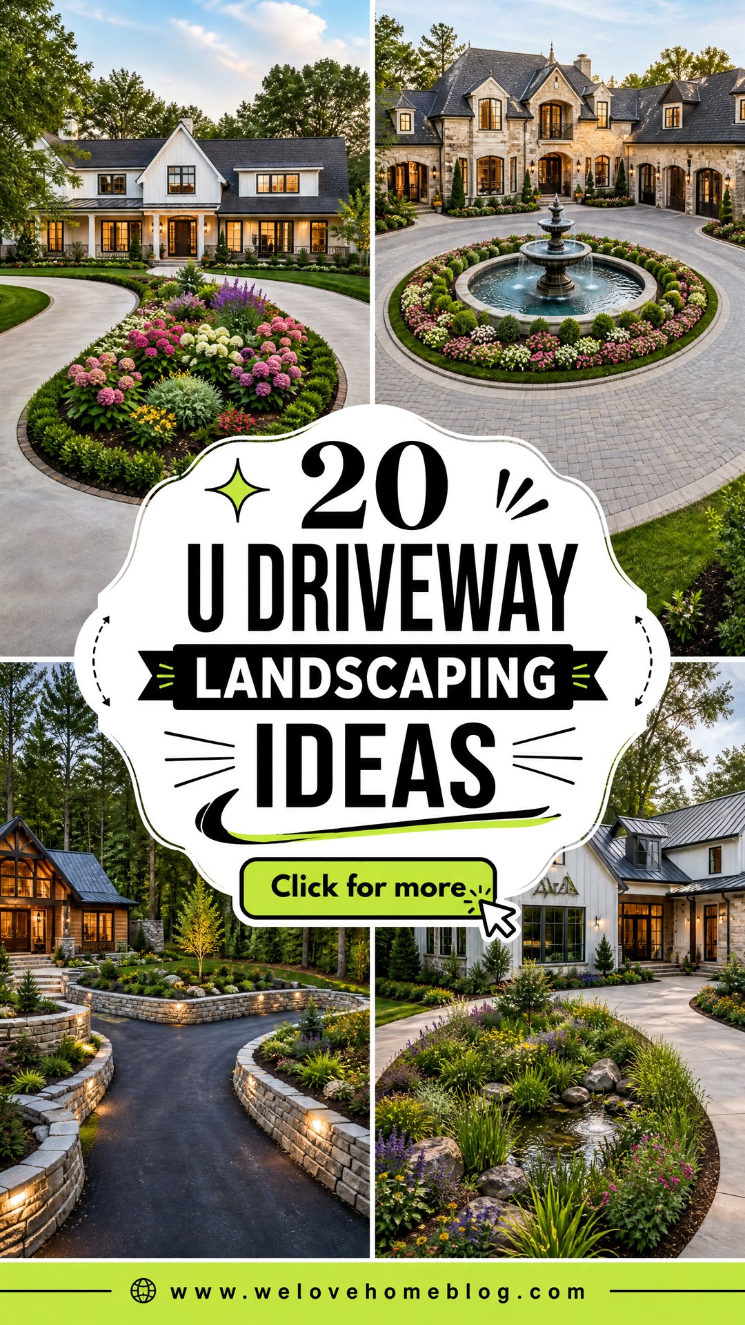 20 U Driveway Landscaping Ideas for a Striking Entrance - 20 U Driveway Landscaping Ideas for a Striking Entrance