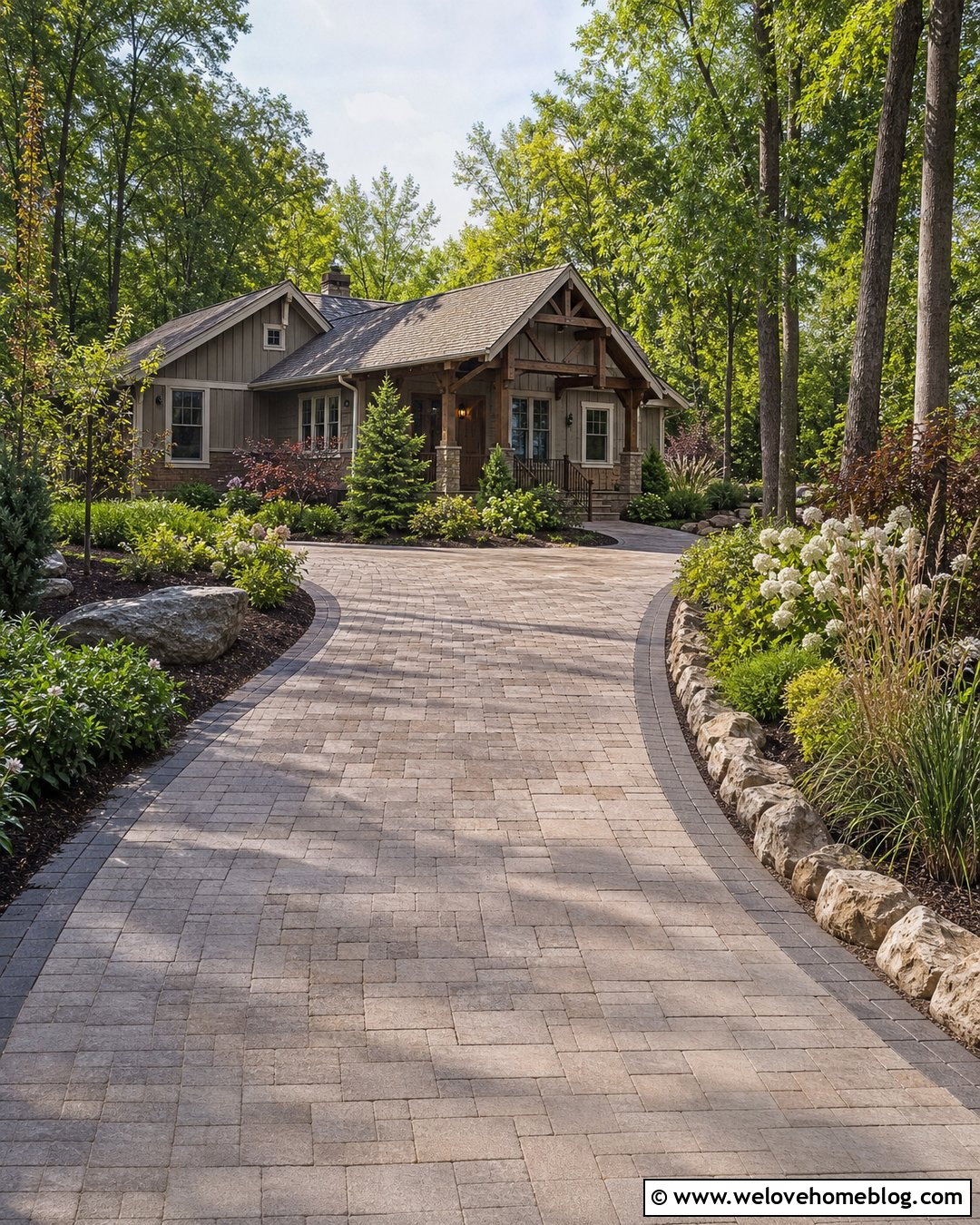 Unilock Westport Rustic Driveway - 20 unilock driveway designs ideas