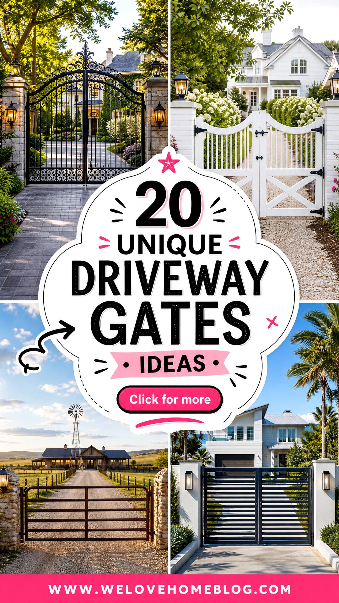 20 Unique Driveway Gates Ideas for a Memorable Home Entrance - 20 Unique Driveway Gates Ideas for a Memorable Home Entrance