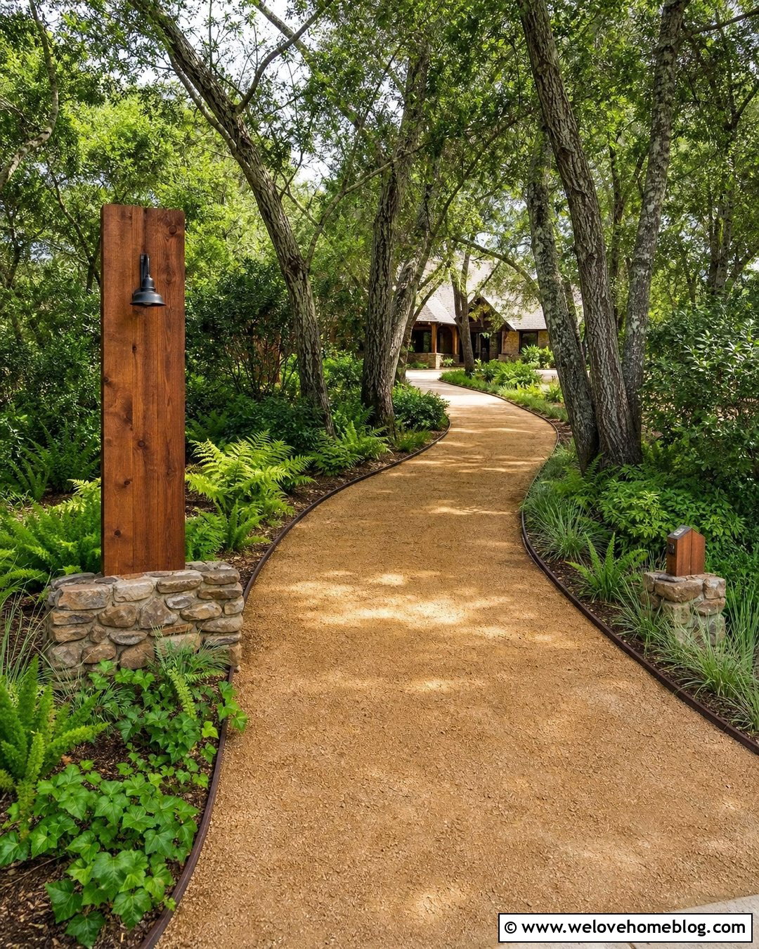 Vertical Farm Sign With Narrow Gravel Driveway - 25 farm signs entrance driveways rustic ideas