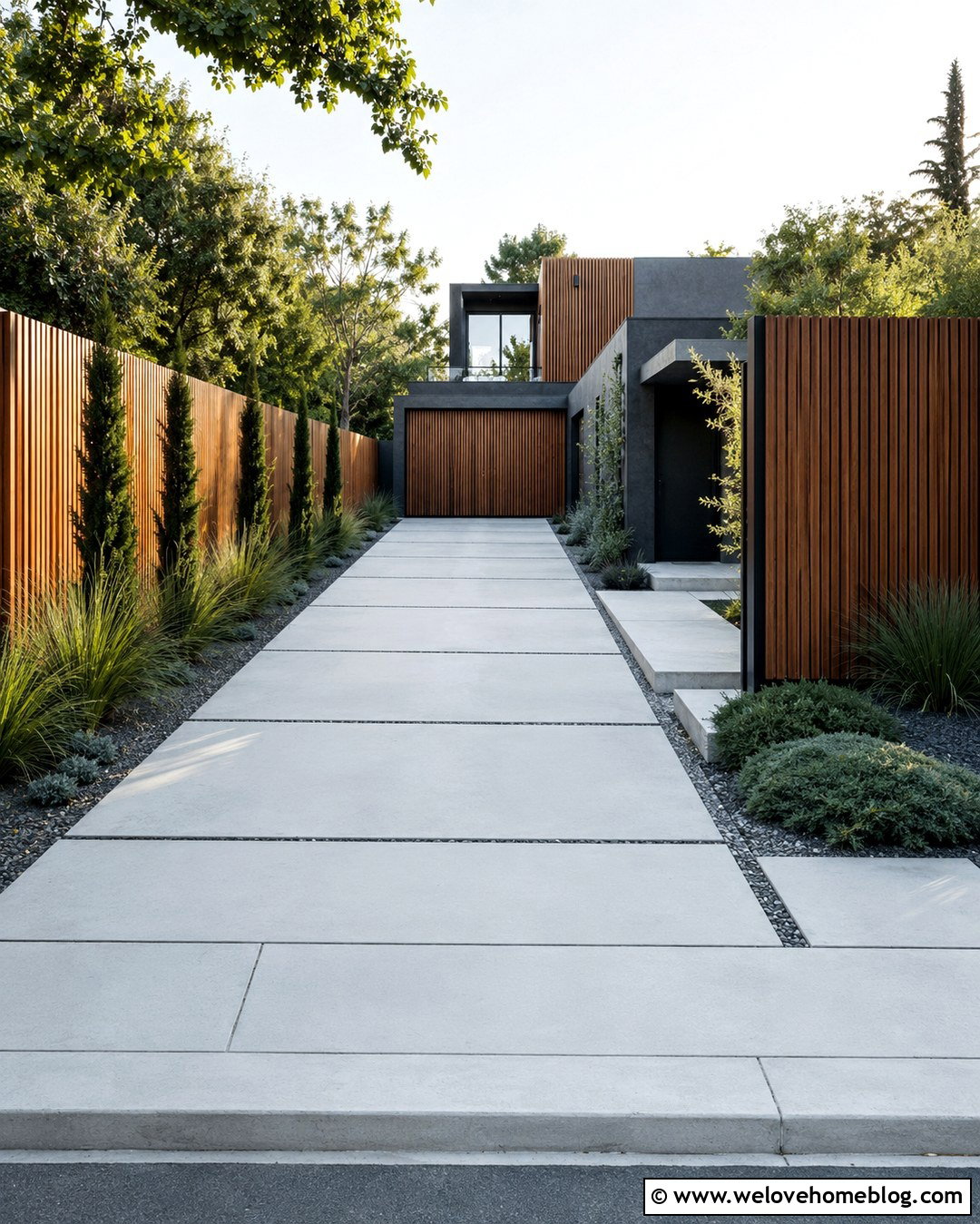 20 Contemporary Driveway Fencing Ideas for Modern Homes