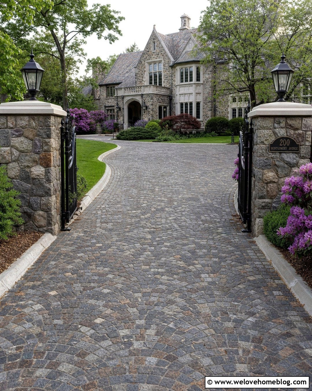 Victorian Granite Driveway With Stone Pillars - 25 victorian driveway ideas