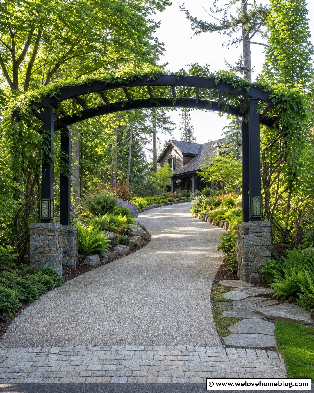 Vine Covered Driveway Entrance Archway - 20 driveway entrance archway ideas