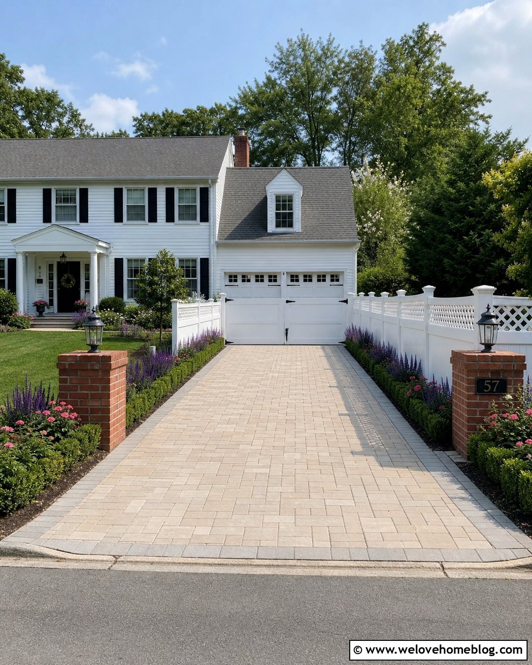 Vinyl Driveway Fence With Gate - 30 Driveway Fence Ideas