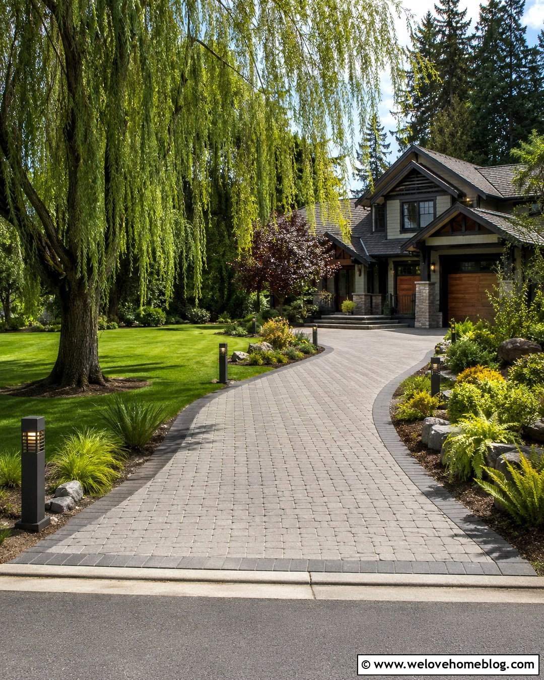 Weeping Willow Driveway Lighting - 20 Weeping Willow Driveway Ideas