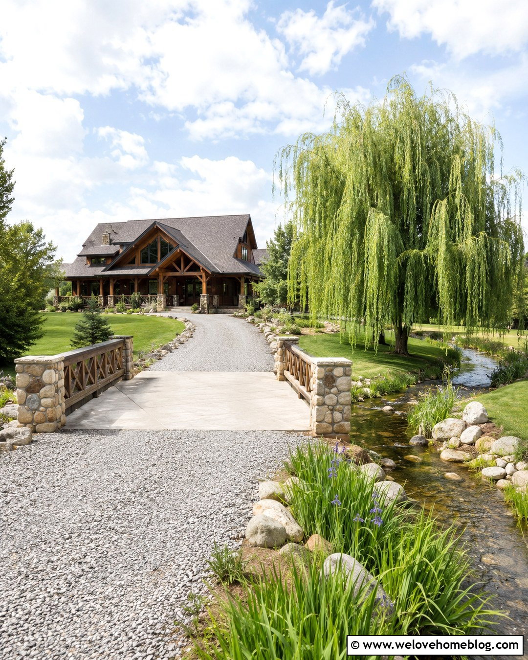 Weeping Willow Driveway With Bridge - 20 Weeping Willow Driveway Ideas