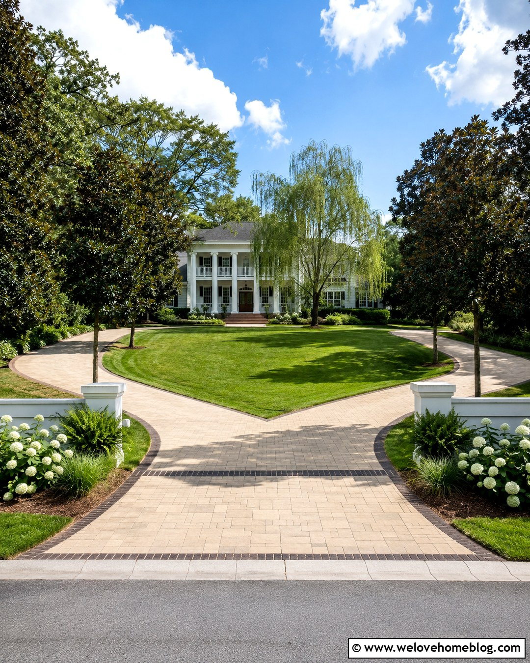 Weeping Willow Horseshoe Driveway - 20 Weeping Willow Driveway Ideas