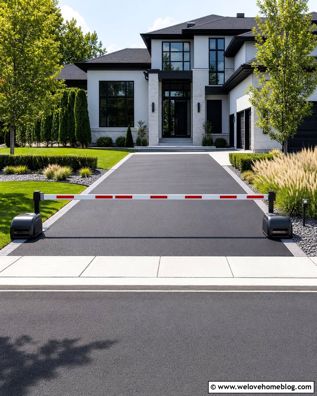 Weighted Traffic Portable Driveway Gate - 20 portable driveway gate ideas