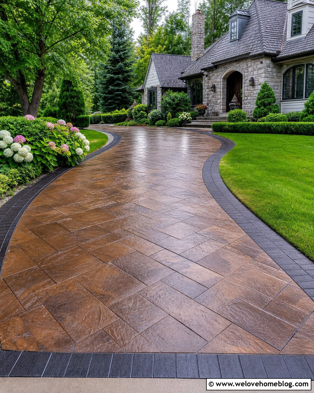 Wet Look Stamped Concrete Driveway Sealer - 20 Concrete Driveway Sealer Ideas