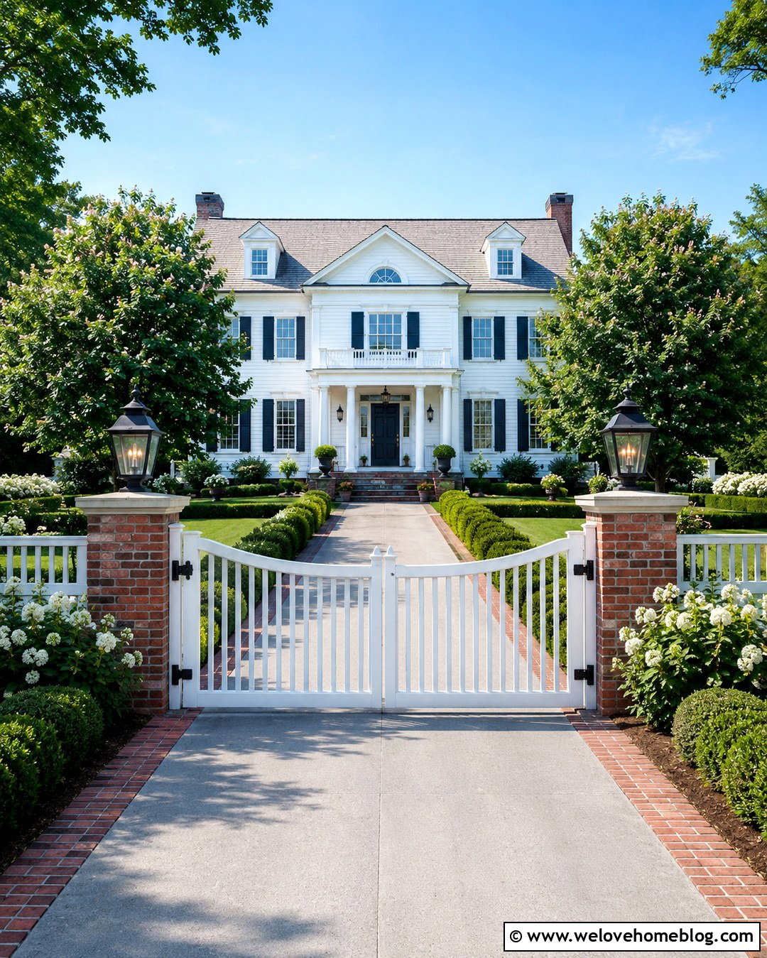 25 White Driveway Gate Ideas for a Bright, Elegant Entrance