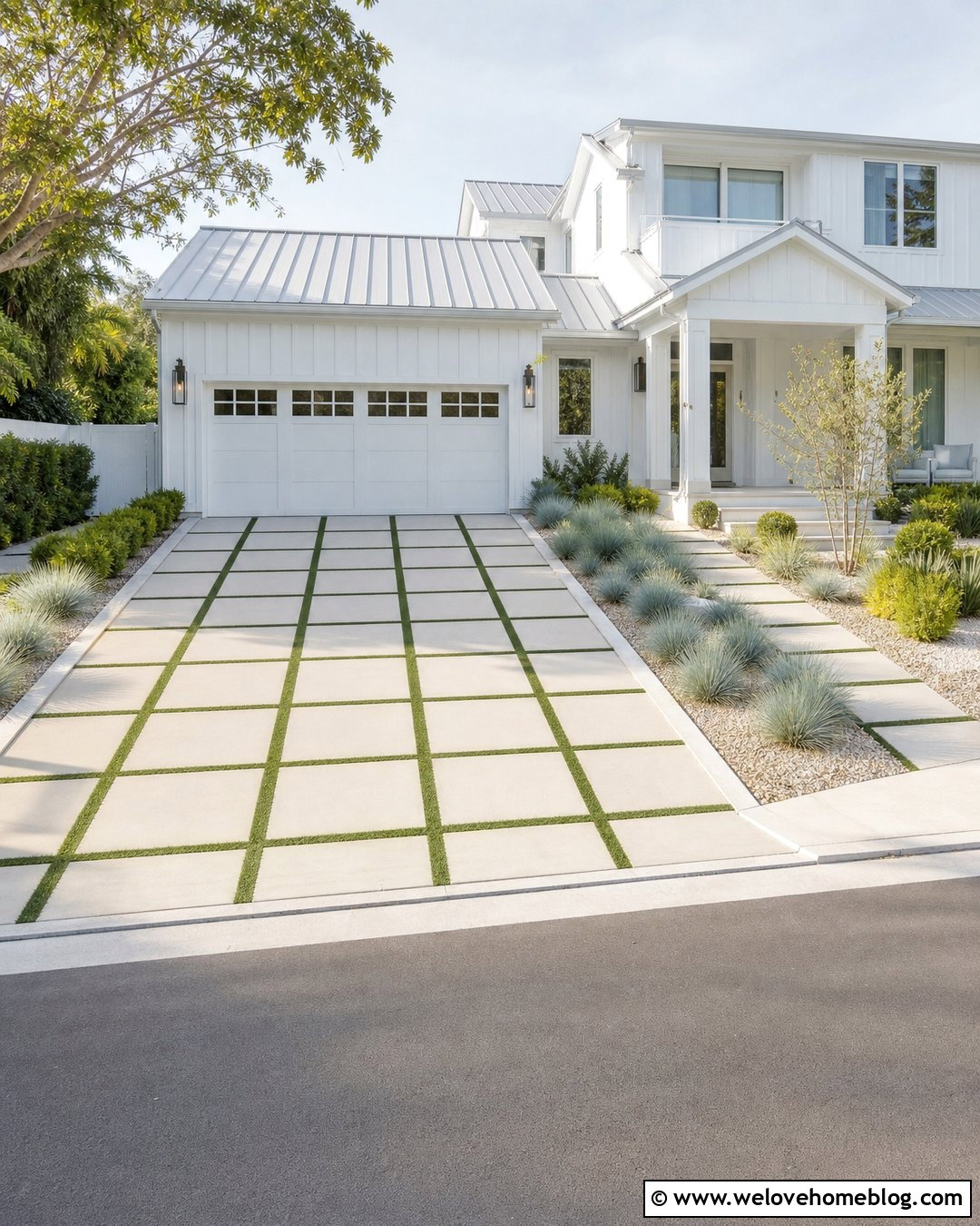 25 Turf Driveway Ideas for Green, Low-Maintenance Homes