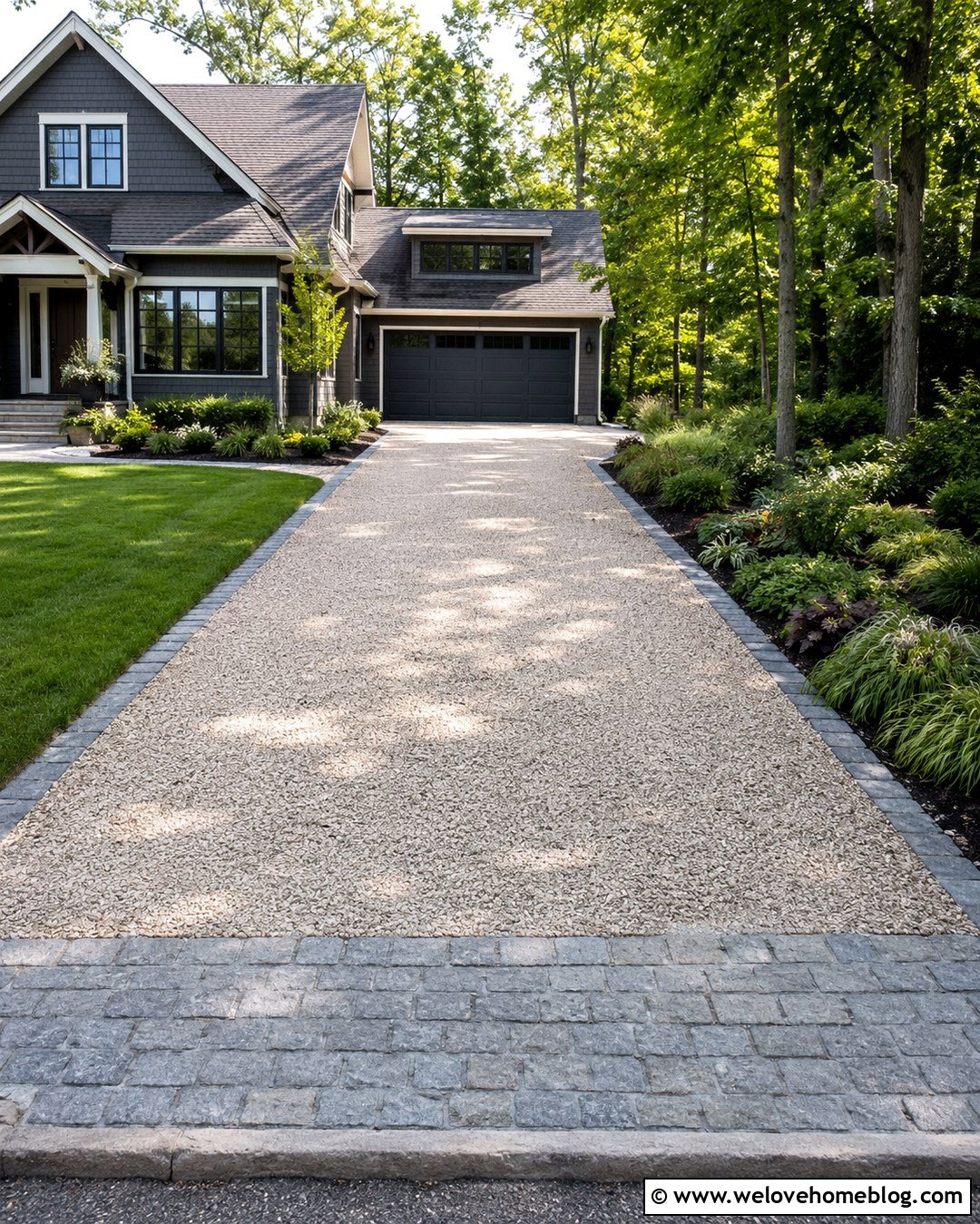 White Granite Gravel Driveway - 20 Granite Driveway Ideas