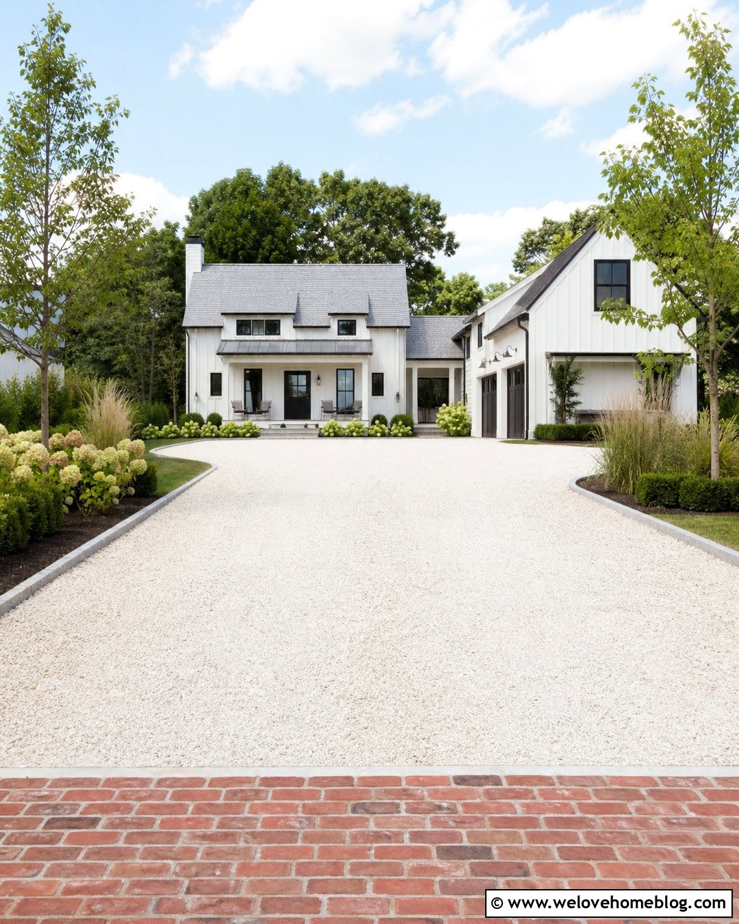 White Gravel Farmhouse Driveway PNG - 20 driveway png ideas