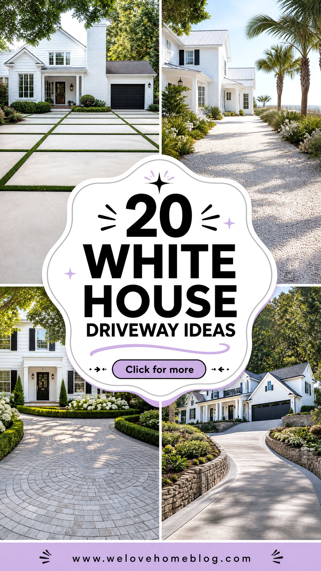 20 White House Driveway Ideas for Fresh Inviting Curb Appeal - 20 White House Driveway Ideas for Fresh, Inviting Curb Appeal