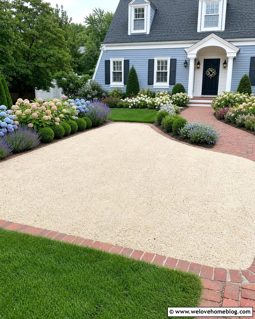 White Limestone Driveway Extension - 25 Gravel Driveway Extension Ideas