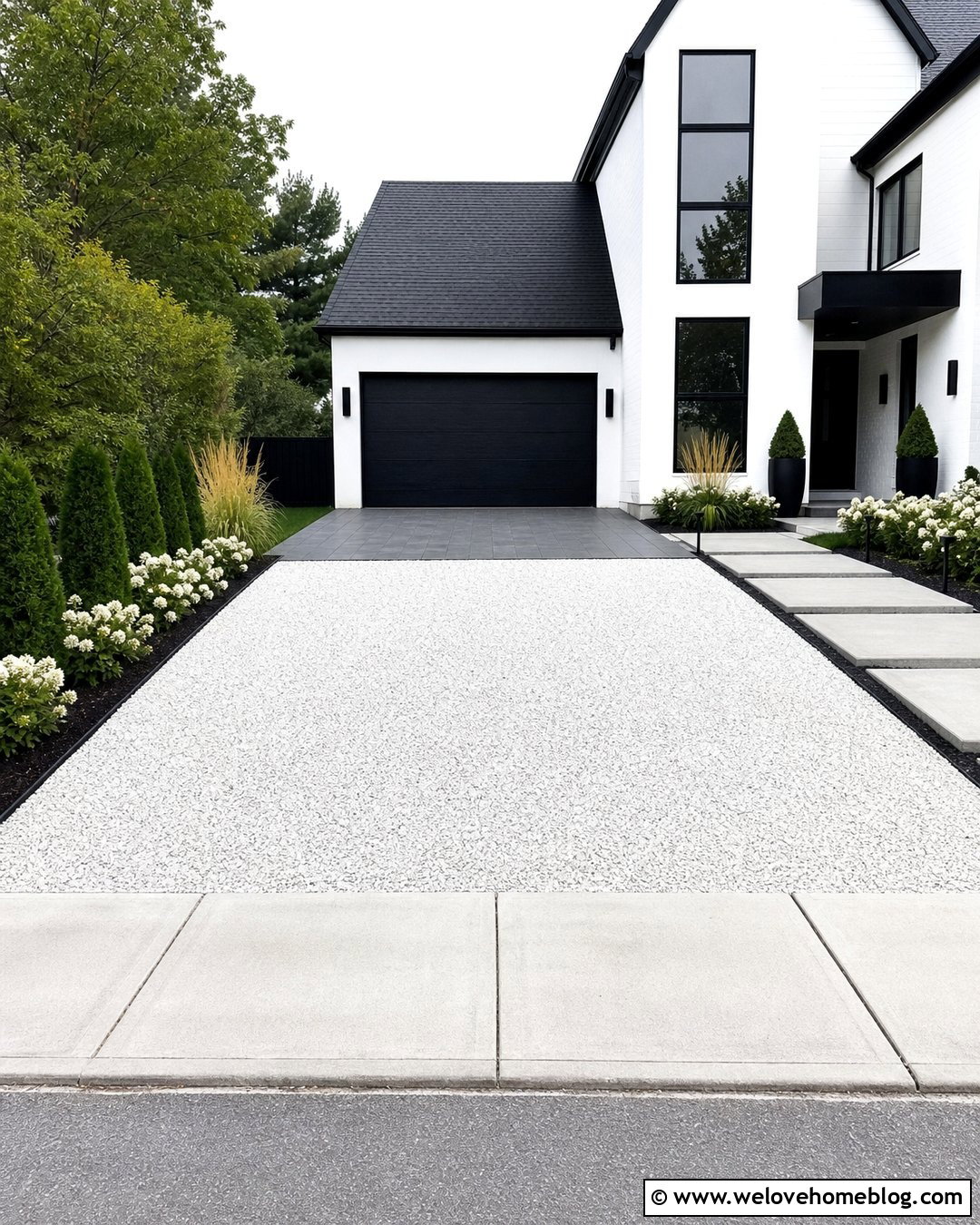 White Marble Chip Gravel Driveway - 20 Driveway Gravel Options Ideas
