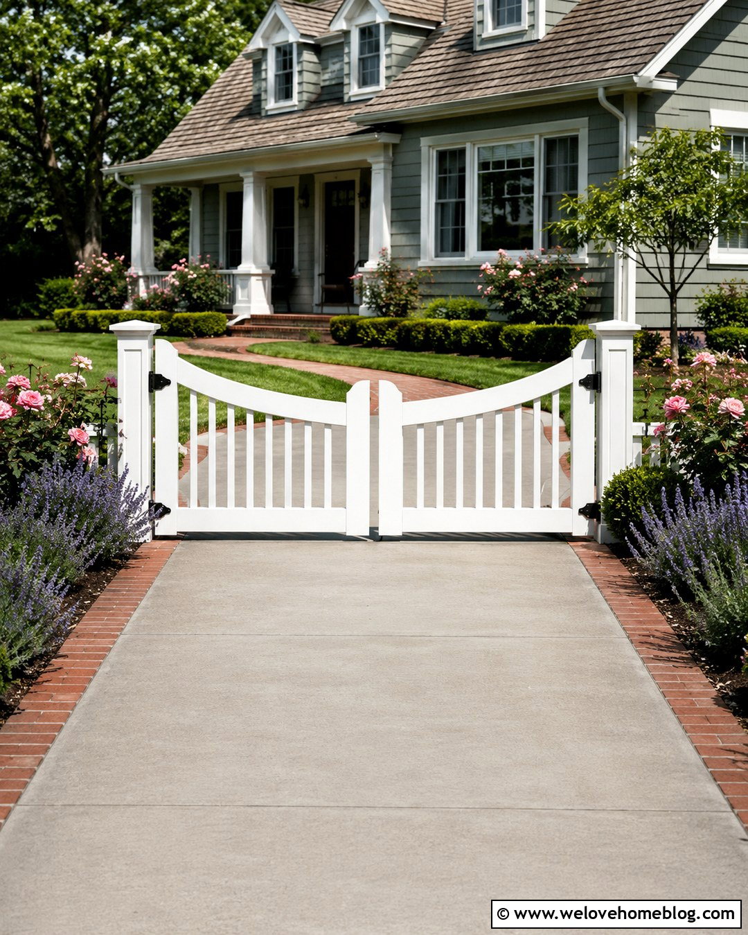 White Plastic Picket Driveway Gate - 20 plastic gates for driveways ideas