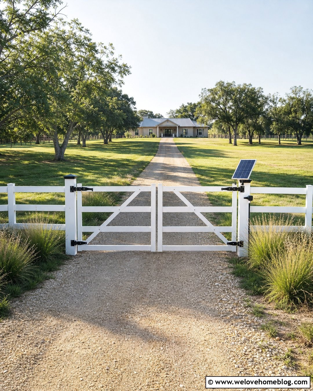 White Ranch Driveway Gate Kit - 20 Driveway Gate Kit Ideas