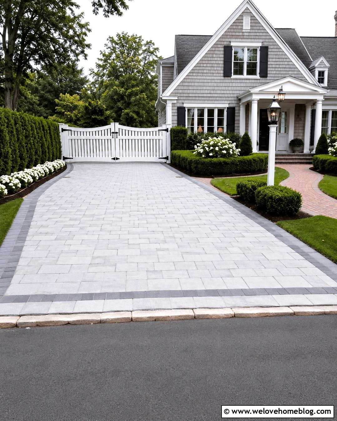 White Vinyl RV Driveway Gate - 20 Rv Driveway Gate Ideas