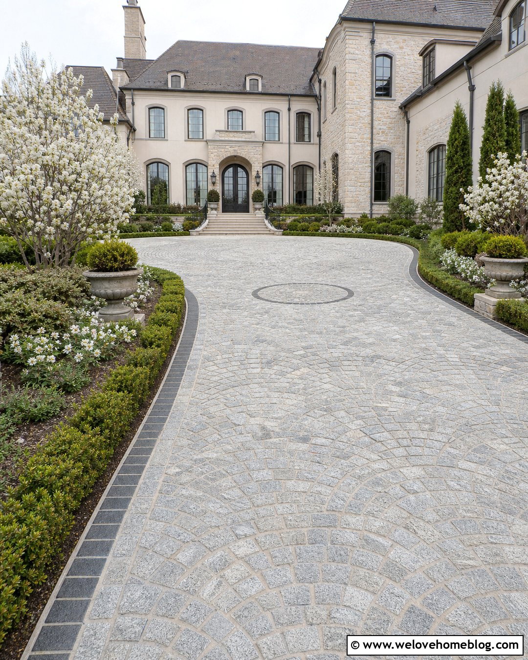 25 Cobble Driveway Ideas for Timeless European-Style Charm