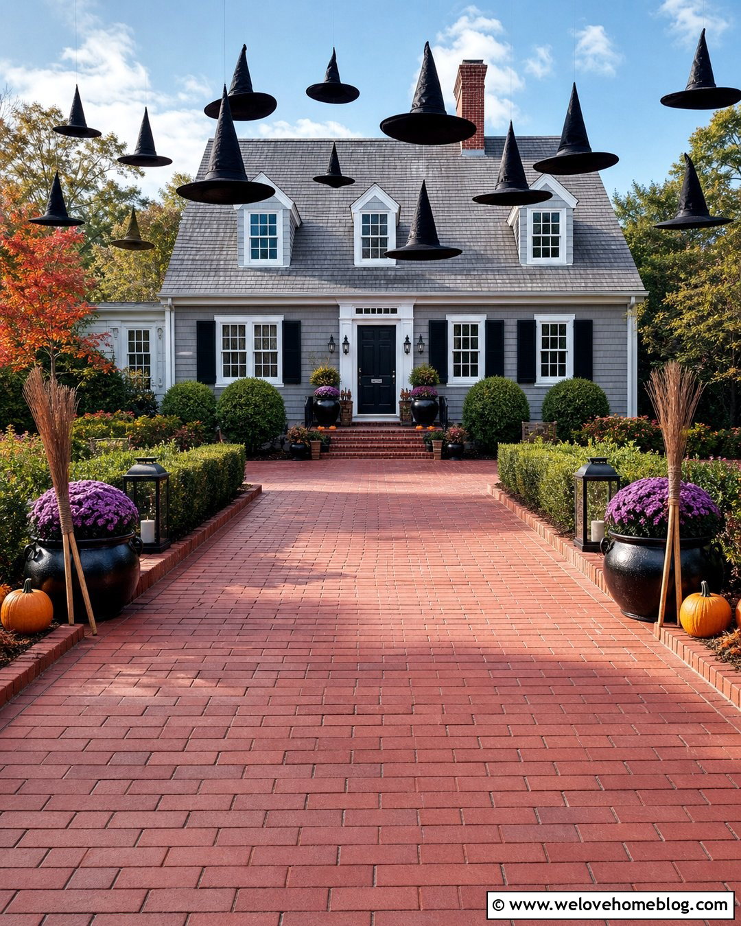 Witch Hat Driveway Halloween Decorations - 25 Driveway Halloween Decorations Ideas