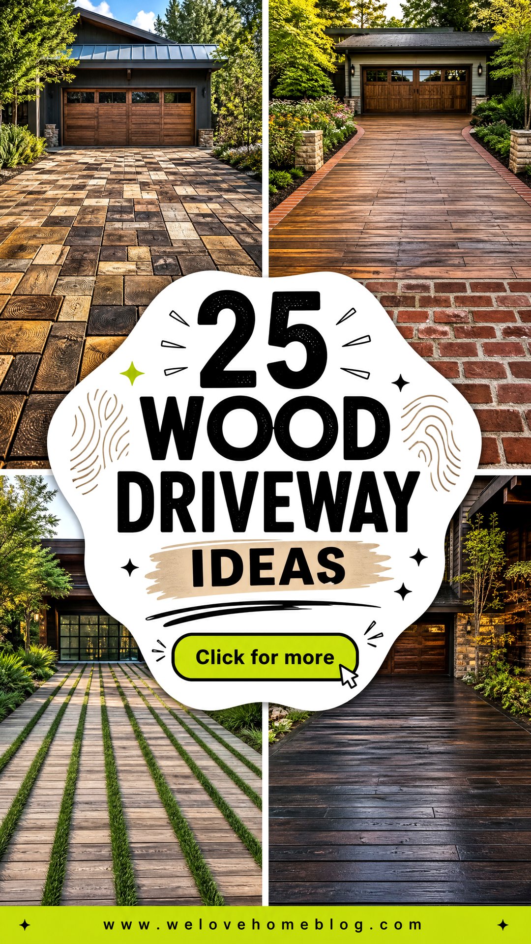 25 Wood Driveway Ideas for a Warm Naturally Stylish Look - 25 Wood Driveway Ideas for a Warm, Naturally Stylish Look