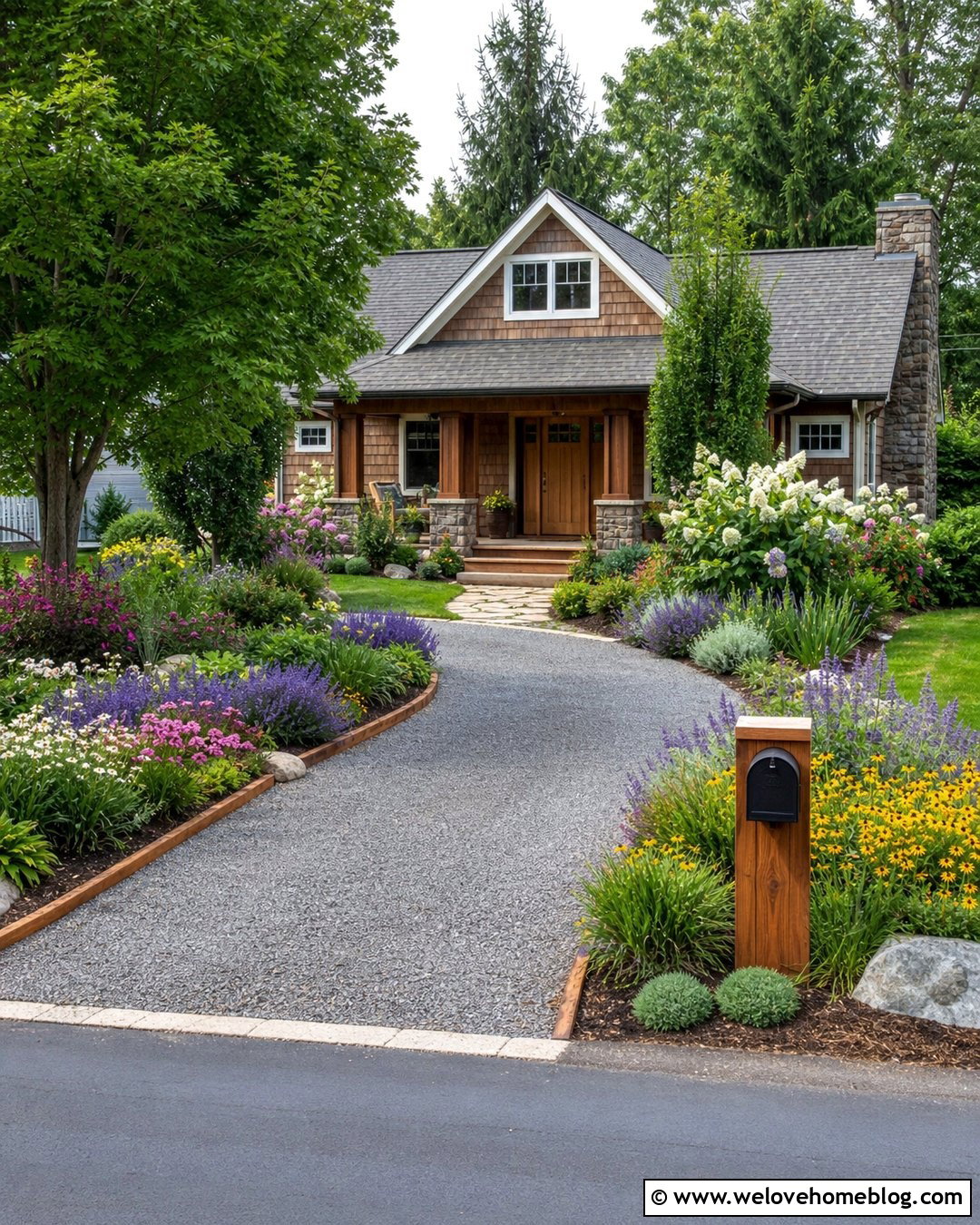 Wood Edging With Gravel Driveway Flower Beds - 20 wood edging for gravel driveway ideas