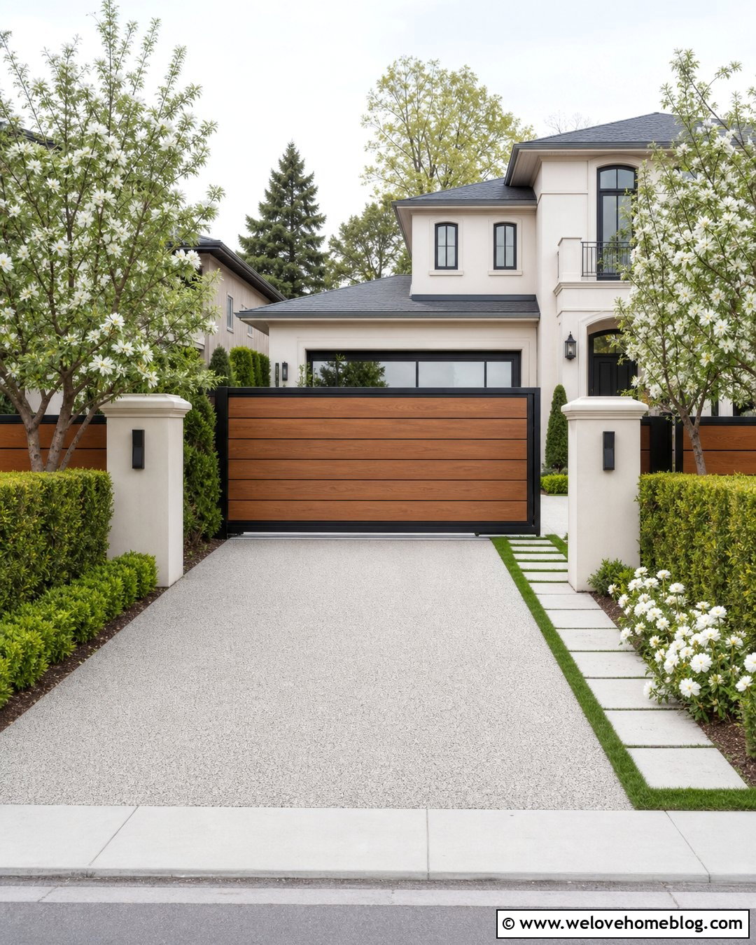 20 Horizontal Driveway Gate Ideas for Sleek, Modern Homes