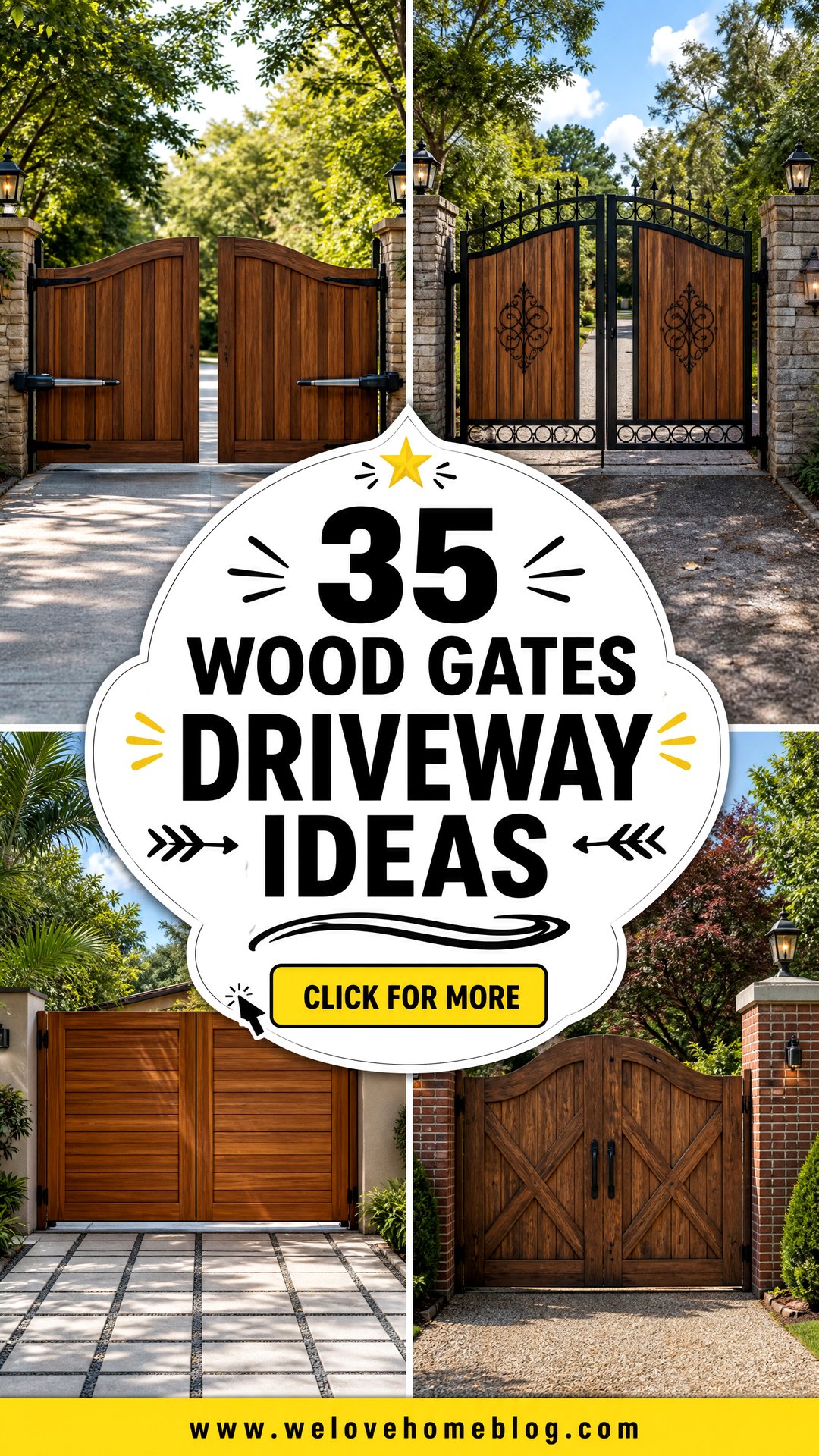 35 Wood Gates Driveway Ideas for a Warm Welcoming Entrance - 35 Wood Gates Driveway Ideas for a Warm, Welcoming Entrance