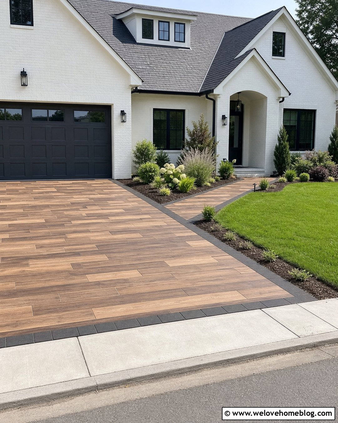 Wood Look Paver Driveway - 25 Wood Driveway Ideas