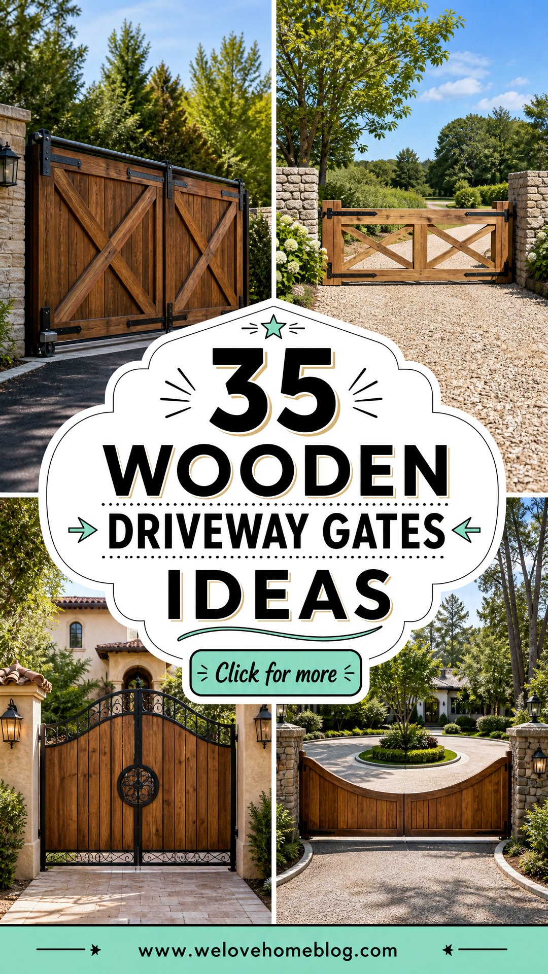 35 Wooden Driveway Gates Ideas for a Secure Stylish Home Entry - 35 Wooden Driveway Gates Ideas for a Secure, Stylish Home Entry