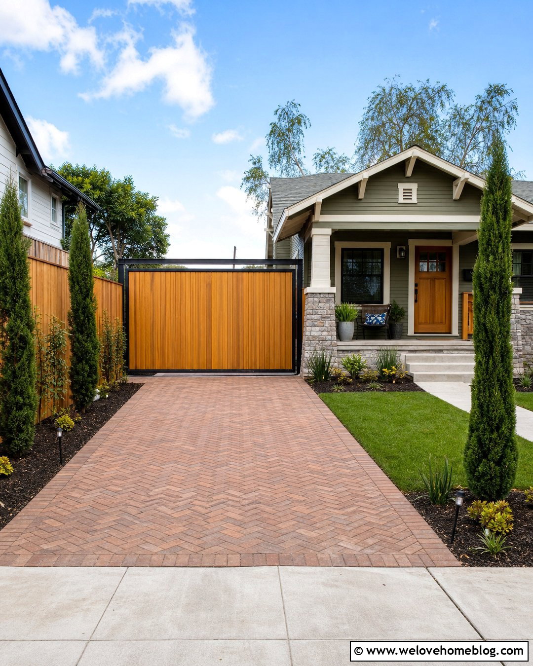 20 Wooden Driveway Gate With Automatic Opener Ideas for Safety