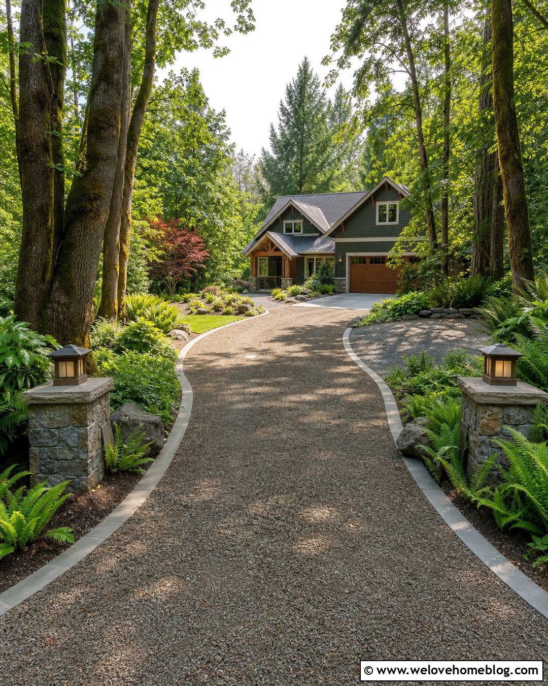 20 Concrete Edging Gravel Driveway Ideas for Neat Borders