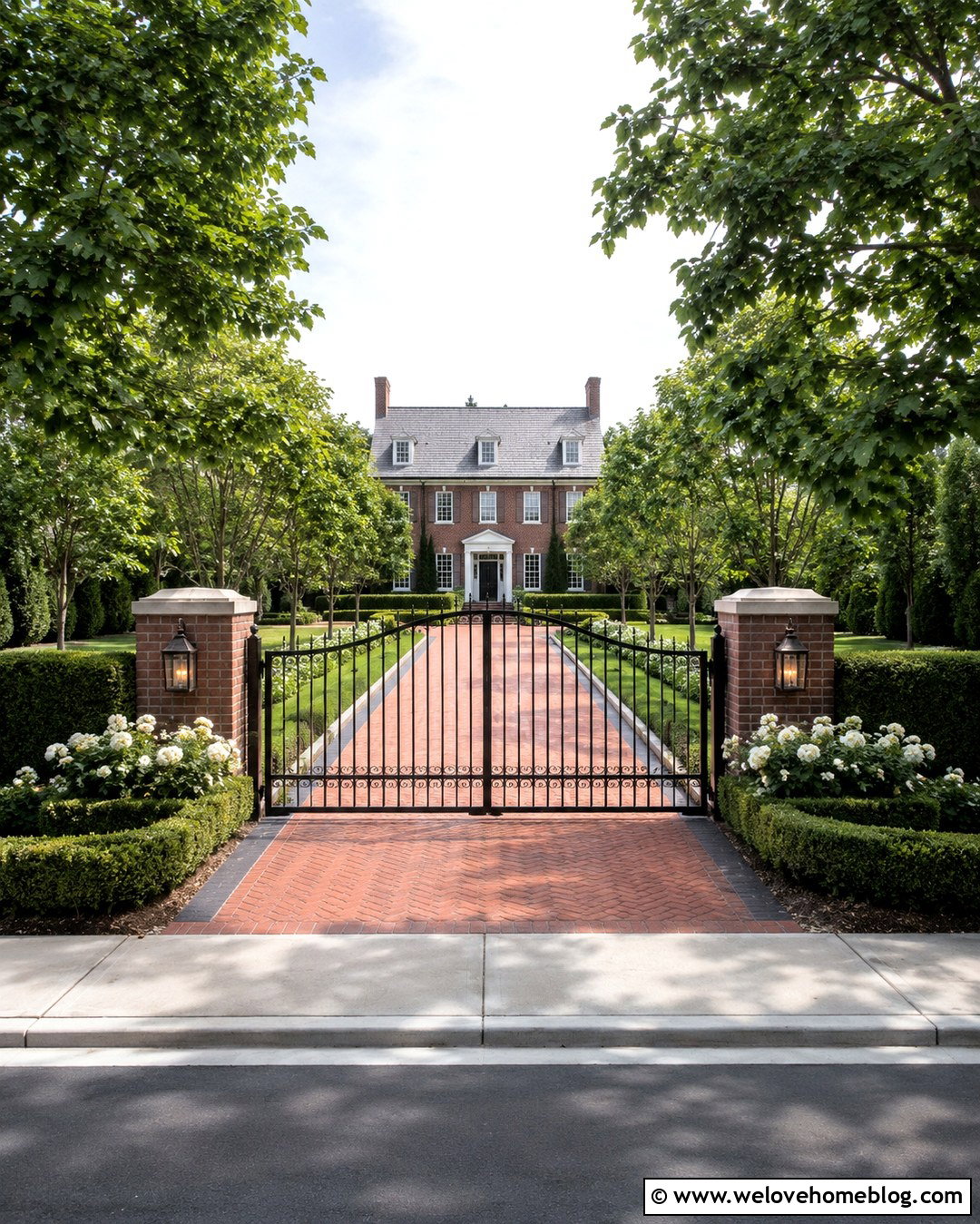 Wrought Iron Arched Single Driveway Gate - 20 Single Driveway Gate Ideas