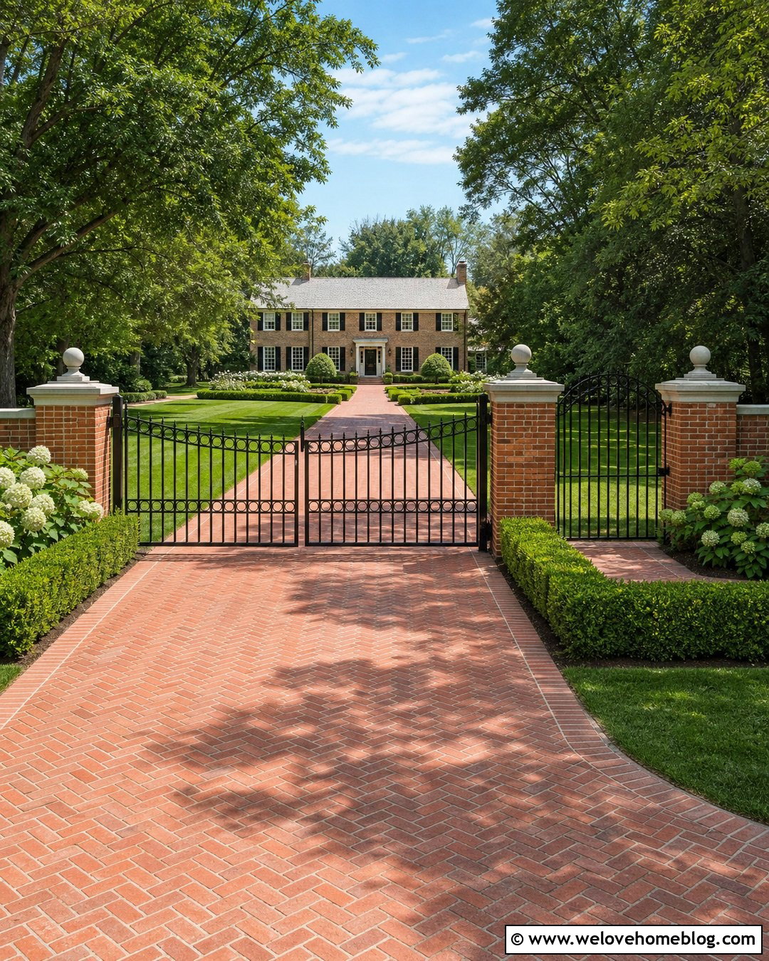 Wrought Iron Driveway Barrier Gate - 25 Driveway Barrier Ideas