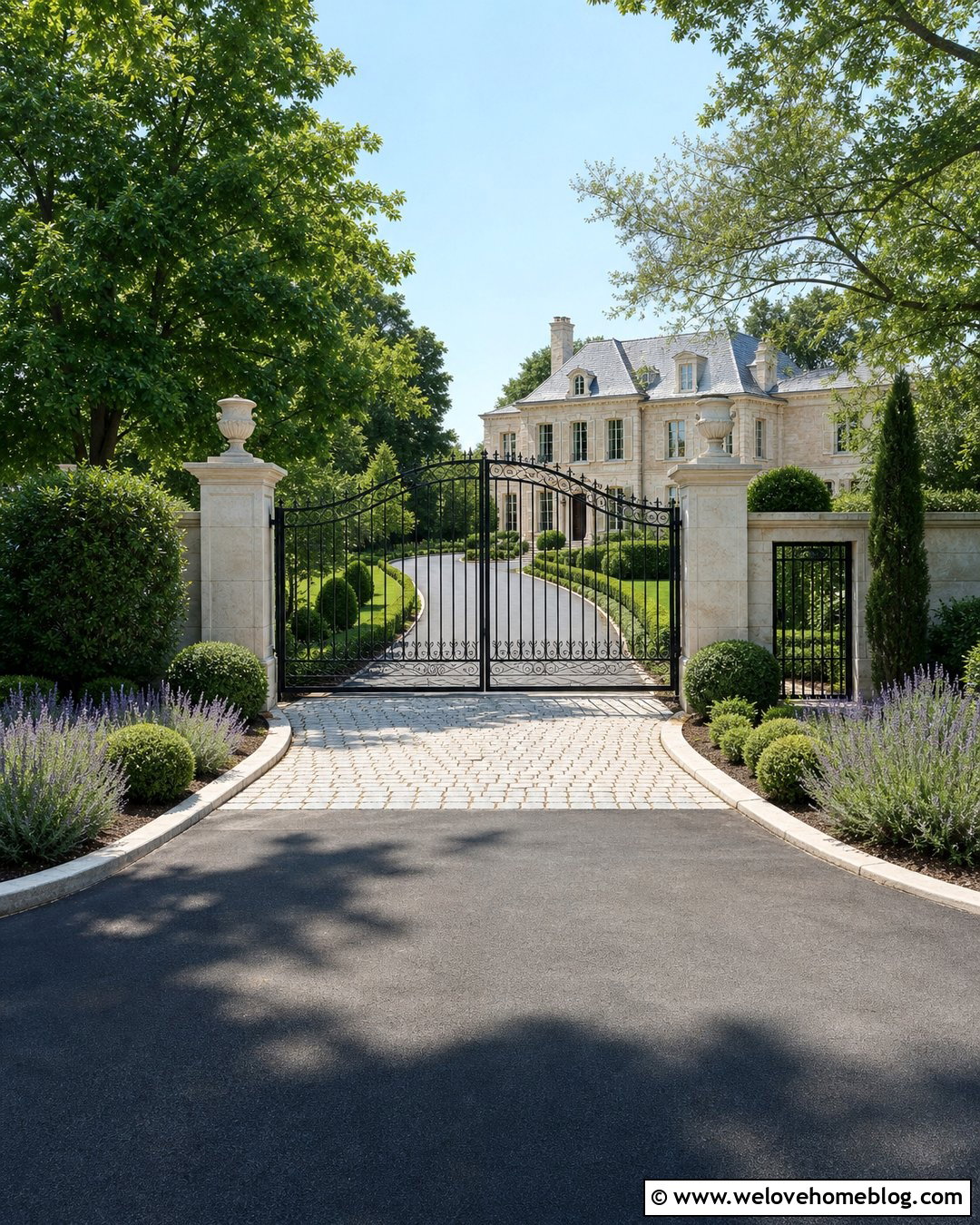 Wrought Iron Driveway Entrance - 25 House Driveway Entrance Ideas