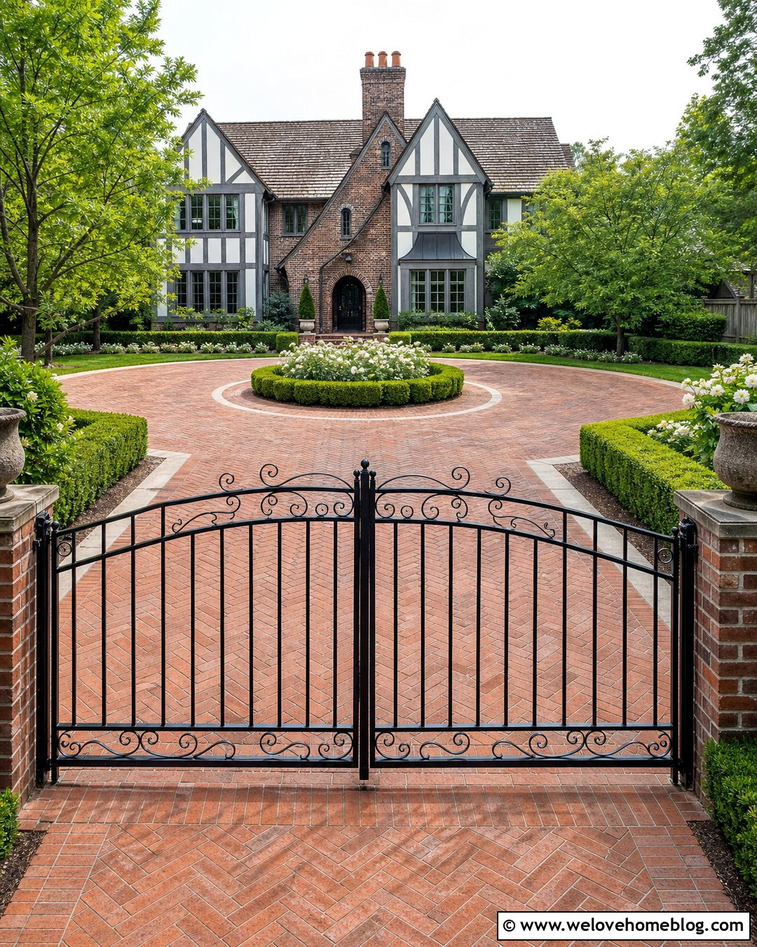 Wrought Iron Driveway Fence - 30 Driveway Fence Ideas