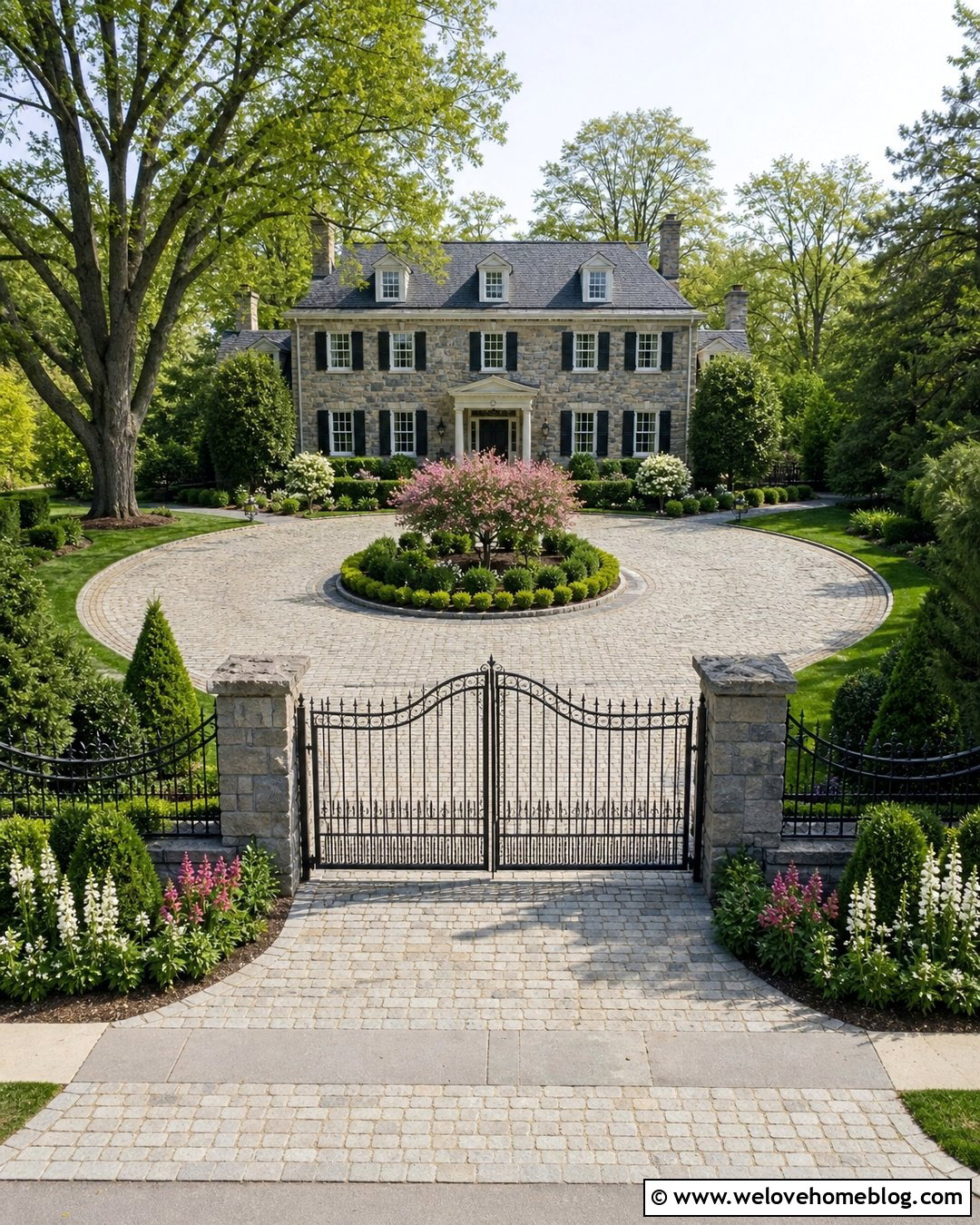 Wrought Iron Driveway Fence - 25 Driveway Fencing Ideas