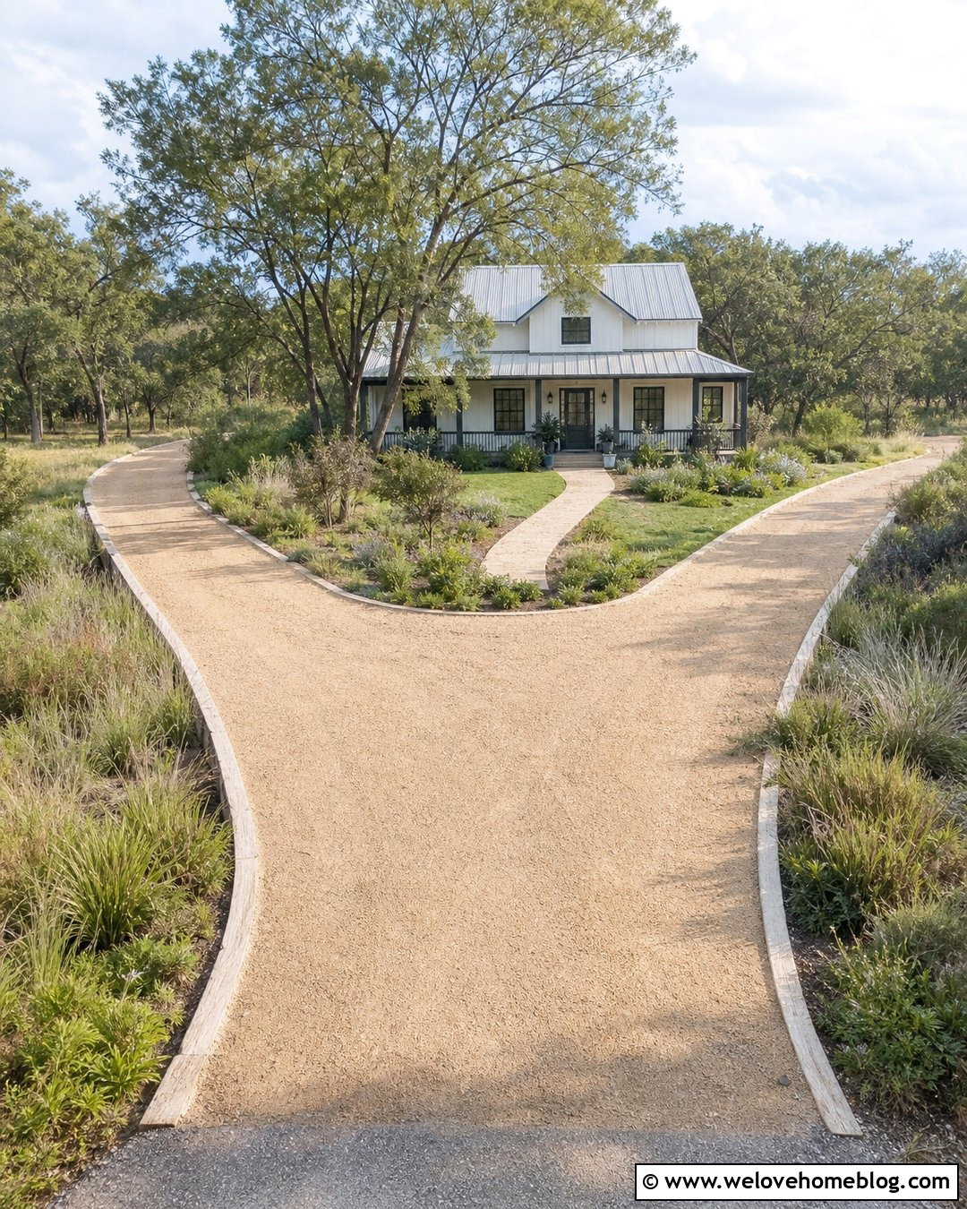 Y Shaped Gravel Driveway Turnaround - 20 Turnaround Driveway Ideas