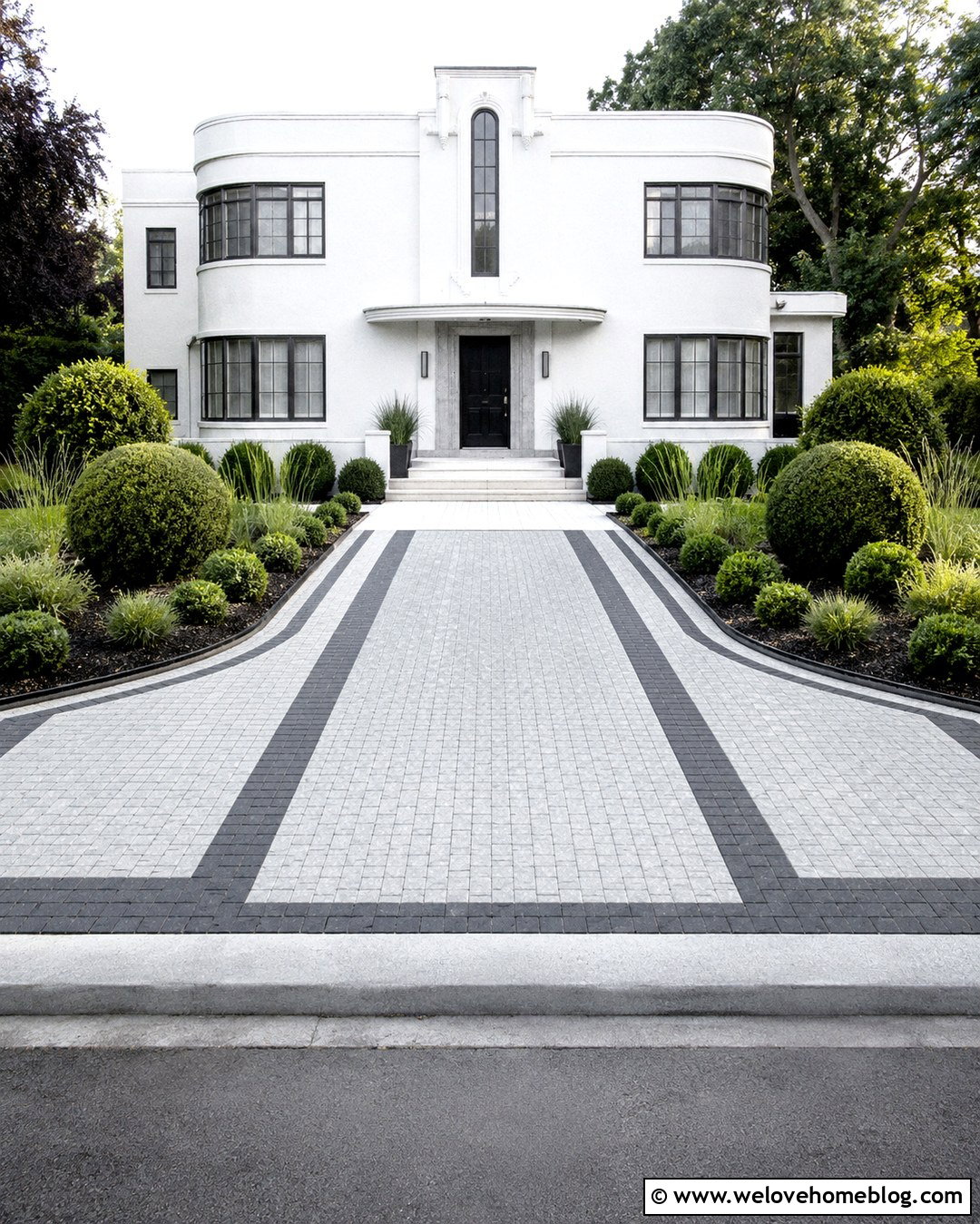 s Art Deco Paver Driveway - 20 1930s driveway ideas