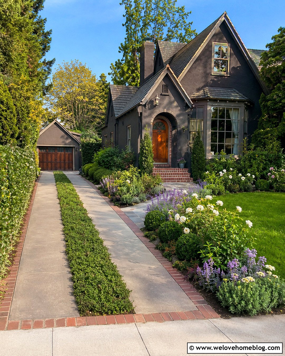 s House Concrete Strip Driveway - 20 1930s driveway ideas