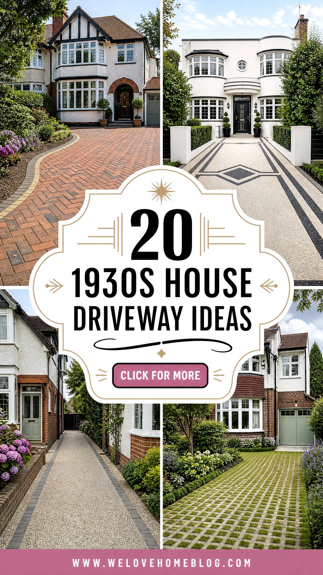 20 1930s House Driveway Ideas With Timeless Period Charm - 20 1930s House Driveway Ideas With Timeless Period Charm