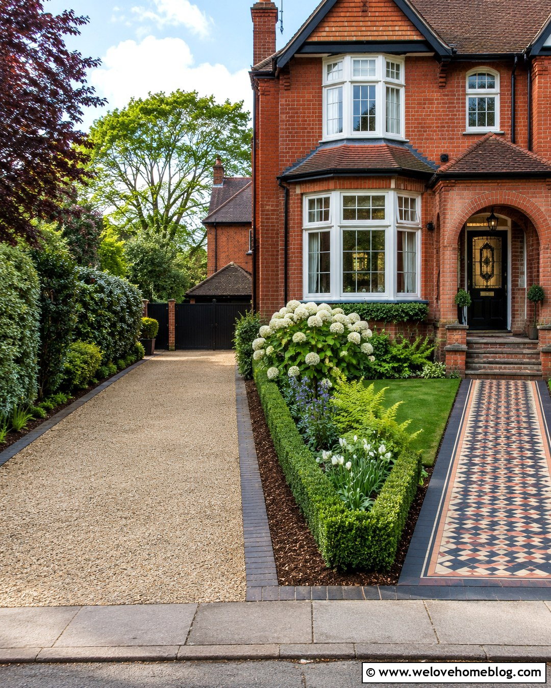s House Driveway With Tiled Path - 20 1930s driveway ideas