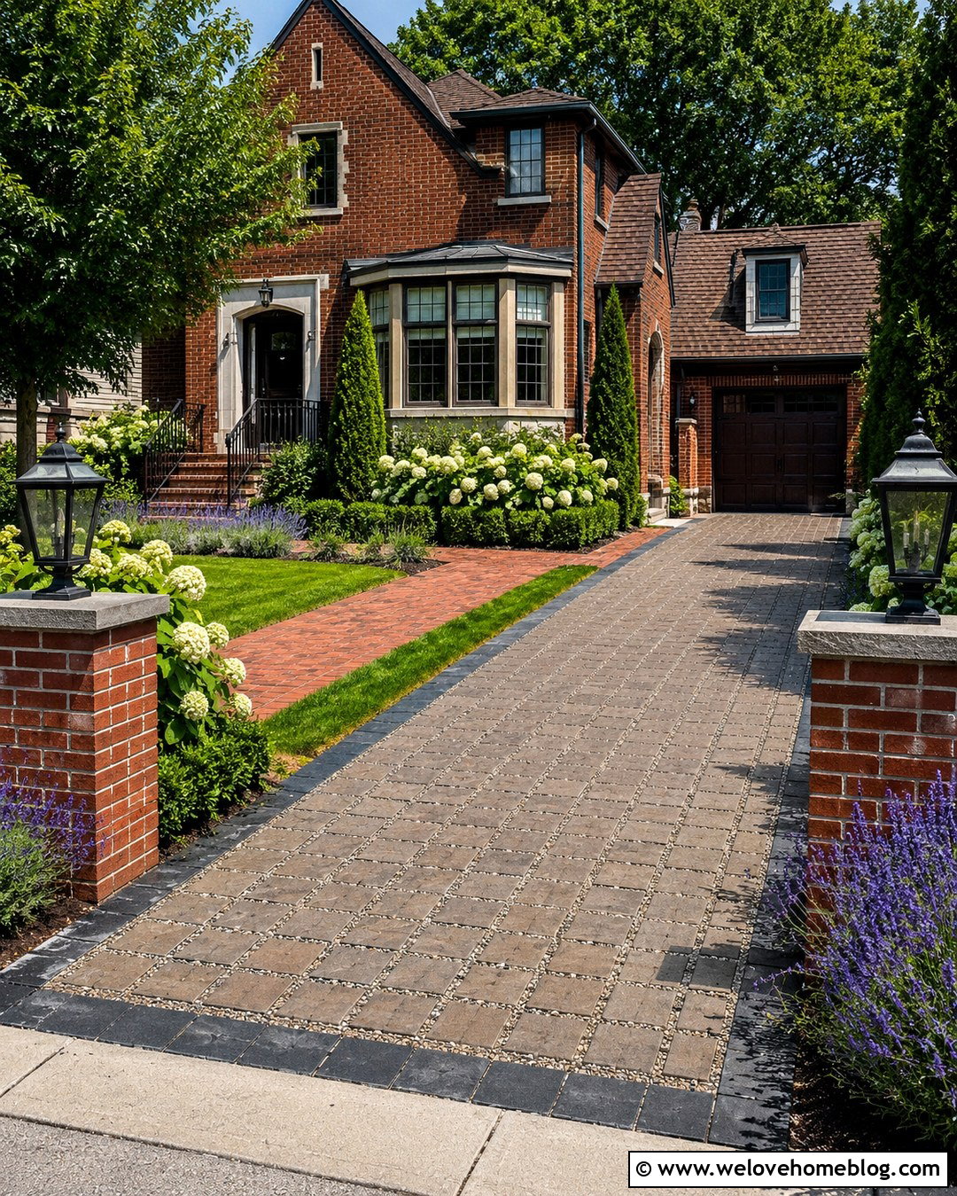 s House Permeable Paver Driveway - 20 1930s driveway ideas